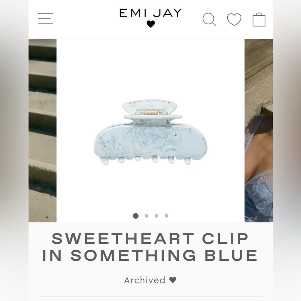 Emi Jay Sweetheart Clip In Something Blue